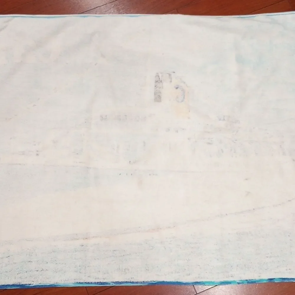 Carla C. Sailing Ship Beach Towel, Vintage 1980s!